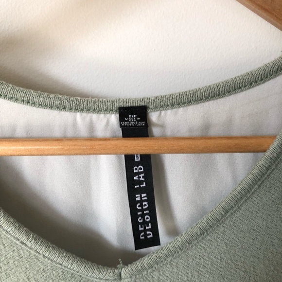 Design Lab Sage Green Layer Effect Sweater | Size S - Picture 3 of 5